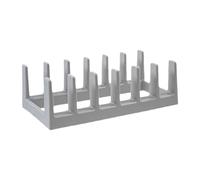 SiaBiced Dish Rack Versatile Space Saving Cup Ladle Stand Gray Pans Organizer