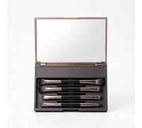 SiaBiced Double-Ended eup Brush Set with Mirror, Travel Mini eup Brushes for Beauty