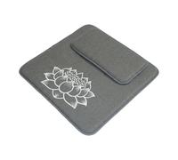 SiaBiced Floor Cushion, Tatami Cushion, Seat, Meditation Cushion, Handmade, Linen Cushion for Mindfulness Training, Reading Room, Living Room, Gray, 80x80cm