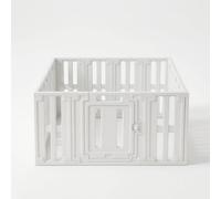 SiaBiced Hdpe Dog Playpen for & Dogs, Indoor pen with Anti-Tip Design, Easy Assembly Dog Pen, 60cm height, 14 panels + 1 door
