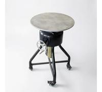 SiaBiced Height Adjustable Metal Sculpture Wheel Stand, Rotary Turntable for y & Clay Work, Round Plate Lifting Sculpture Turntable