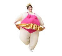 SiaBiced Inflatable Ballerina Fat Suit - Funny Tutu Costume for Adults | One Size Fits Most, Blow Up Full Body Fancy Dress Costume for Women & Men, for Halloween, Christmas, Carnival Parties