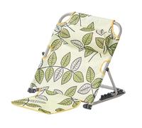 SiaBiced Liftable Bed Backrest, Adjustable, Reclining, Legless, Multi-Purpose Support for Sitting, Reading, Eating, Green Leaves