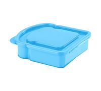 SiaBiced Lunchbox Bento Box Storage Container Lunch Box with Tightly Closing Lid Made of Food-Grade PP for Storing Sandwiches, Toast, Snacks And More, Blue