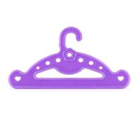 SiaBiced Mini Doll Clothes Hangers for BJD & Dolls - Decorative Doll Hangers & Accessories in White, Rose Red, Purple Large Hanger 12x7.1CM