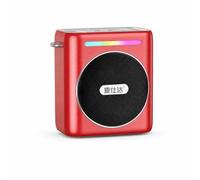 SiaBiced Mini Speaker, Portable Speaker Metal, Pocket Speaker for Outdoor, Red