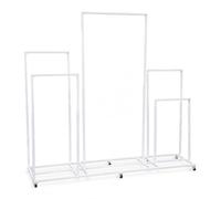 SiaBiced Movable Metal Balloon Arch Kit, Black Backdrop Stand, for Wedding Party Decorations, with Board Display , Custom Order Deposit