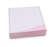 SiaBiced Multi-Part Carbonless Computer Printing Paper for Dot, Continuous Form Copy Paper, 2-ply, 1-Part, 1000 Sheets, 241x279mm