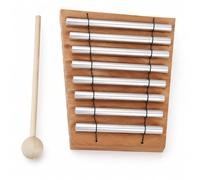 SiaBiced Multi-Tone Hand Chime Instrument for Meditation & Sound Healing, Energy Chime Bar Set with Mallet, Mindfulness Children 7-14, Seven Tones