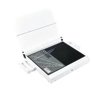 SiaBiced Multifunctional Storage Rack with Sanding Area, Tool Holder, Waste PVC Organization Container, Suitable for H, White