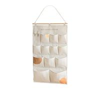 SiaBiced Over The Door Storage Bags, Waterproof, Multifunctional, Hanging on Or Off The Door, 12 Pockets Khaki