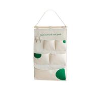 SiaBiced Over The Door Storage Bags, Waterproof, Multifunctional, Hanging on Or Off The Door, 5 Pockets Green