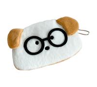 SiaBiced Pencil Case, Stationery Bag and Pencil Case with Storage Space for Pens Made of Polyester for Girls, Boys and Children for The, Brown Ear Dog