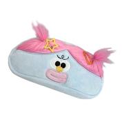 SiaBiced Pencil Holder with Plush Design, Makeup Storage Bag, Large Capacity Organizer for Children, Light Blue