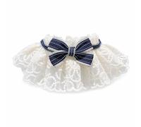 SiaBiced Pet Lace with Bowknot, Ruffle Cat and for Everyday Wear, Denim Blue, Blue, S-Small