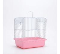 SiaBiced Portable Carrier Travel Cage, Small Bird Cage for Parakeets, with Perch & Water Feeder, Yellow, Small Bird Cage/Travel Cage