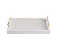 SiaBiced Rectangle Serving Tray with Handle Vanity Tray for Dresser Events Dinner