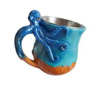 SiaBiced Resin Coffee Mug Handcrafted Interesting Teaware Abstract Drinkware