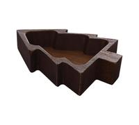SiaBiced Serving Tray, Sideboard, Fruit Plate, Snack Bowl, Appetizer Plate, Versatile Use As A Storage Bowl for The Living Room And Housewarming Party, Brown