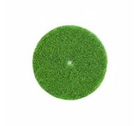 SiaBiced Simulation Lawn Turf Artificial Grass Mat Round Foliage Pad Greenery Base Material Tone Build Suitable for office desk, Diameter 5.5CM With 3MM Hole