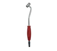 SiaBiced Tire Inflation Nozzle Tire Inflator Air Chuck Extension Adapter Valve Connector With Lean Angle Head And Non Slip Handle Made Of Zinc Alloy And, Curved Air Chuck With Red Handle