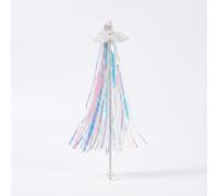 SiaBiced Toy with Feather & Tinsel, for Kitten Toys, No Dyes, Iridescent Tassel Teaser Wand