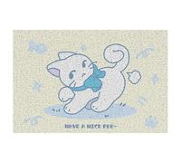 SiaBiced Trimmable Cat Litter Mat, Non-Slip Litter Mat for Style-Conscious Pet Owners, Wish You Smooth, 50 * 80cm