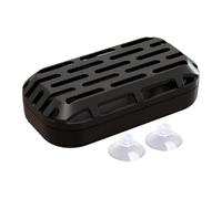SiaBiced Turtle Droppings Collection Tray with Removable Bowl And Suction Cups, Versatile PP Accessory for, Quick And Easy Cleaning of The Tray, Black