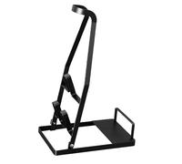 SiaBiced Vacuum Stand Storage Vacuum Cleaner Rack Support Stand Holder Organizer Rack Stable Universal Organizer Space Saver Metal Holder for Balcony, Home Living Room, Foldable Black