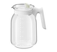 SiaBiced Water Jug Glass Large1.8L Iced Tea Pitcher Beverage Pitcher for Home Parties