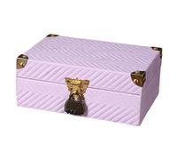 SiaBiced Wooden Storage Box Organizer Media Storage Locker Gift Organizer Made of Wood with Combination Lock for Nightstand Office Living Room, Style A