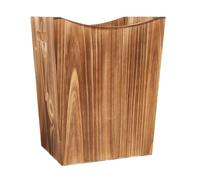 SiaBiced Wooden Trash Can with Handles Decorative Wastebasket for Kitchen Dorm Home