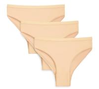 SIAEYINFY Ballet Underwear,3 packs Girls Seamless Gymnastics Underpants Dancer Beige Bottoms Ballerina Underwear, 3 Piece Beige, Small