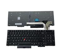 Siakoocty Laptop Replacement US Layout with backlight Keyboard For Lenovo ThinkPad E580 E585 L580 E590 E595 L590 T590 P15S P52 P72 P53 P73 P53 P52 T15(Not Fit P52s)SN5372BL PK131671B00 01YP760 01YP680