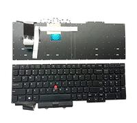 Siakoocty Laptop Replacement US Layout with Pointer Keyboard for Lenovo Thinkpad E15 Gen 1 E15 Gen 2 2020 (20T8 20T9 20TD 20TE)