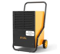 SIAL Industrial Dehumidifier 50L/Day for Whole House & Commercial,Large Dehumidifiers for Flood Recovery, Water Damage Restoration & Construction Drying, 8.2L Tank,221㎡,Home,Basement,Garage,Workshop