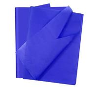 SialPro 20 Multi Coloured Tissue Paper Sheets for Packaging Wrapping Gifts Art and Craft Kite Solid Color Papers for Boxes Bags Floral Birthday Christmas Party Festival Decorative 50x38CM (Navy Blue)