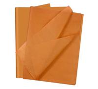 SialPro 20 Multi Coloured Tissue Paper Sheets for Packaging Wrapping Gifts Art and Craft Kite Solid Color Papers for Boxes Bags Floral Birthday Christmas Party Festival Decorative 50x38CM (Orange)