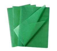 SialPro 20 Multi Coloured Tissue Paper Sheets for Packaging Wrapping Gifts Art and Craft Kite Solid Color Papers for Boxes Bags Floral Birthday Christmas Party Festival Decorative 50x38CM (Green)