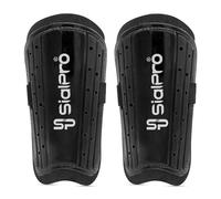SialPro Football Shin Pads, Kids Youth Shin Guards Beginner Elite Athlete Perforated Breathable for Boys And Girls Football Games Leg Calf Protective Gear (6-16 years) (Black)