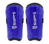 SialPro Football Shin Pads, Kids Youth Shin Guards Beginner Elite Athlete Perforated Breathable for Boys And Girls Football Games Leg Calf Protective Gear (6-16 years) (Blue)
