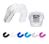 SialPro Mouth Guards for Boxing Men Adult Youth Junior Mouldable Mouthpiece Slim Fit Boil and Bite Gum Shield with Case MMA Hockey Rughby Basketball Judo Karate Martial Arts (Transparent, Junior)