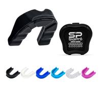 SialPro Mouth Guards for Boxing Men Adult Youth Junior Mouldable Mouthpiece Slim Fit Boil and Bite Gum Shield with Case MMA Hockey Rughby Basketball Judo Karate Martial Arts (Black, Junior)