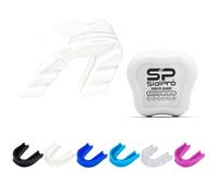 SialPro Mouth Guards for Boxing Men Adult Youth Junior Mouldable Mouthpiece Slim Fit Boil and Bite Gum Shield with Case MMA Hockey Rughby Basketball Judo Karate Martial Arts (White, Junior)