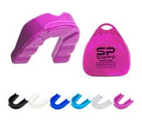 SialPro Mouth Guards for Boxing Men Adult Youth Junior Mouldable Mouthpiece Slim Fit Boil and Bite Gum Shield with Case MMA Hockey Rughby Basketball Judo Karate Martial Arts (Pink, Adult)