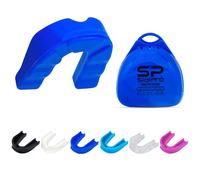 SialPro Mouth Guards for Boxing Men Adult Youth Junior Mouldable Mouthpiece Slim Fit Boil and Bite Gum Shield with Case MMA Hockey Rughby Basketball Judo Karate Martial Arts (Blue, Adult)