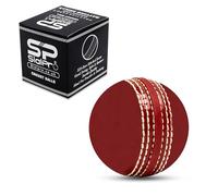 SialPro Soft Cricket Rubber Ball Set Indoor/Outdoor for Junior Youth Adult Training, Coaching, Practice Excellent Bounce with Durable Traditional Seams Stitched (Red 1Pcs)