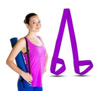 SialPro Yoga Mat Carry Strap Adjustable Loops Exercise Mat Holder Gym Mat Carrier Portable Shoulder Roll Carrying Sling Stretching Straps for all Mat Sizes (Purple)