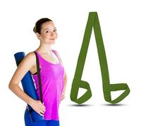 SialPro Yoga Mat Carry Strap Adjustable Loops Exercise Mat Holder Gym Mat Carrier Portable Shoulder Roll Carrying Sling Stretching Straps for all Mat Sizes (Army Green)