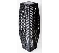 Siam Express Rattan Effect Solar Garden Lamp - Grey
